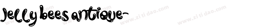 Jelly bees antique字体转换